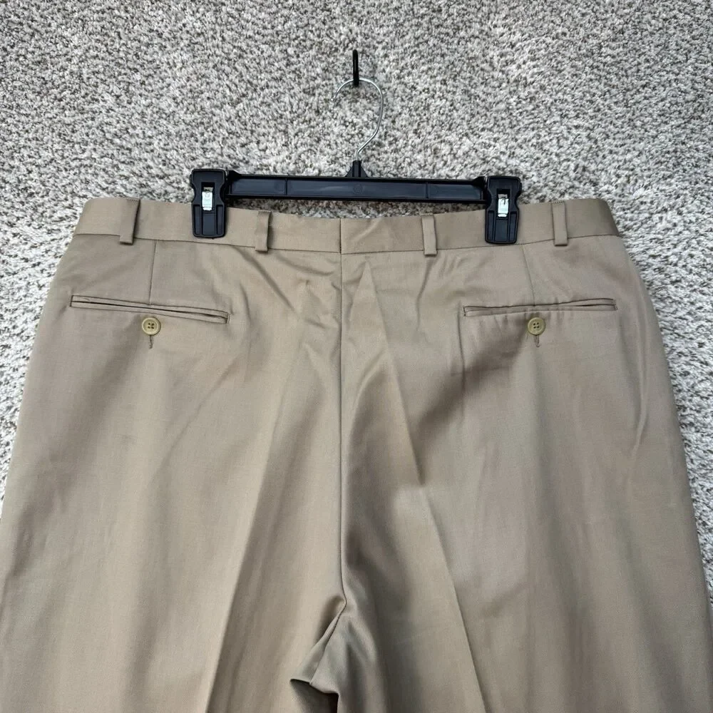 Vintage Polo Super 100s Ralph Lauren Pants Mens 38x30 Brown Polo University Wool